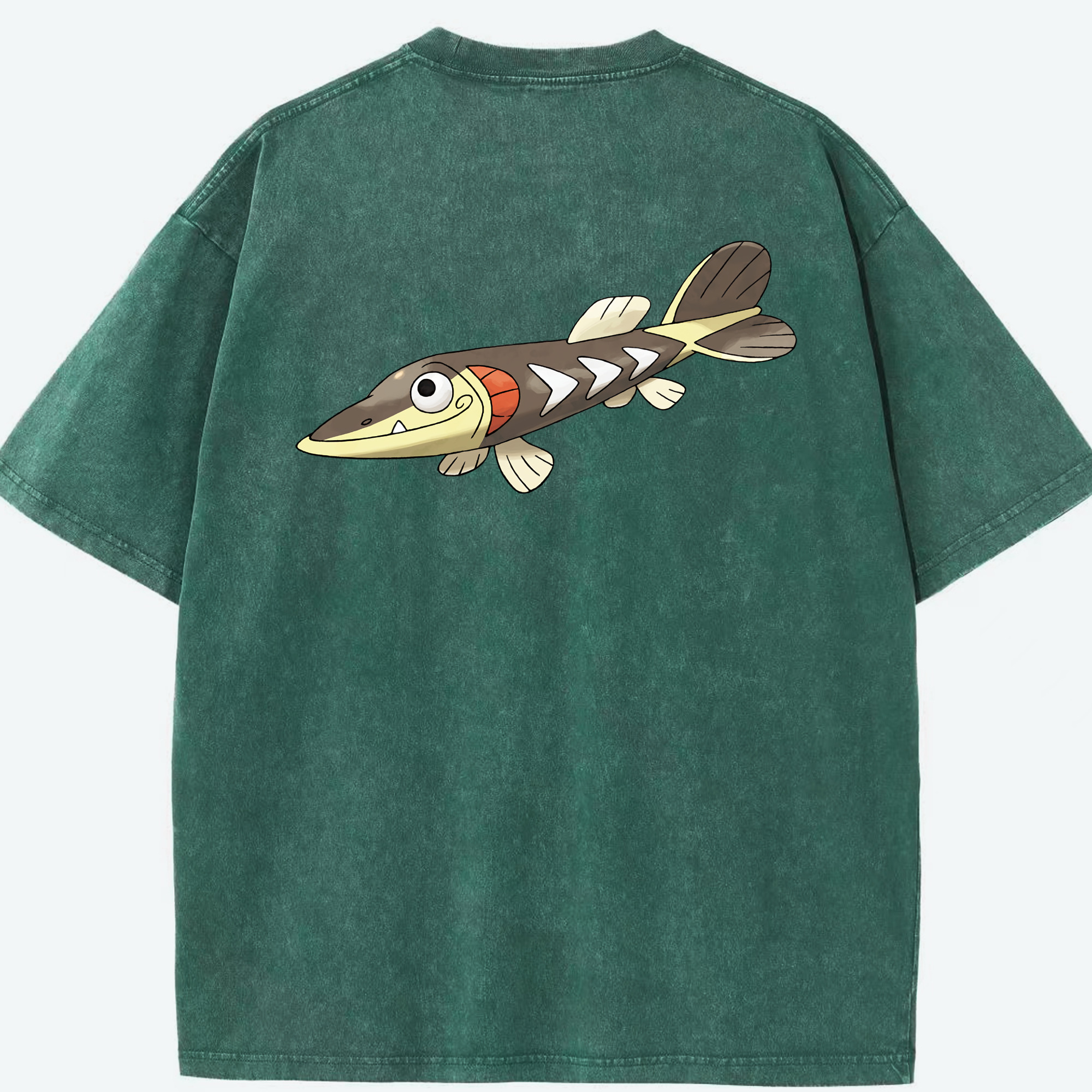 （画像用） ポケットモンスター Pokémon 綿100% ヴィンテージ風 半袖Tシャツ（背面プリント）